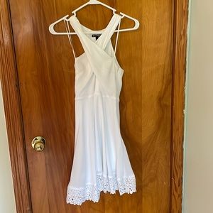 White semi formal dress. Worn once